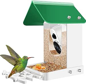 Bird Feeder Compatible With Blink, Wyze and Other Smart Cameras for Watching With Your Security Cam - Gift for Bird Lovers (Camera NOT Included) asin的图片