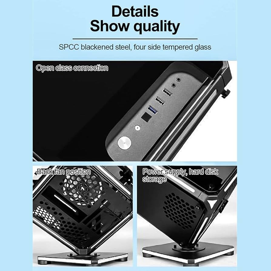 Amazon.co.jp: ミドルタワーPCケース ATXデスクトップPCケース