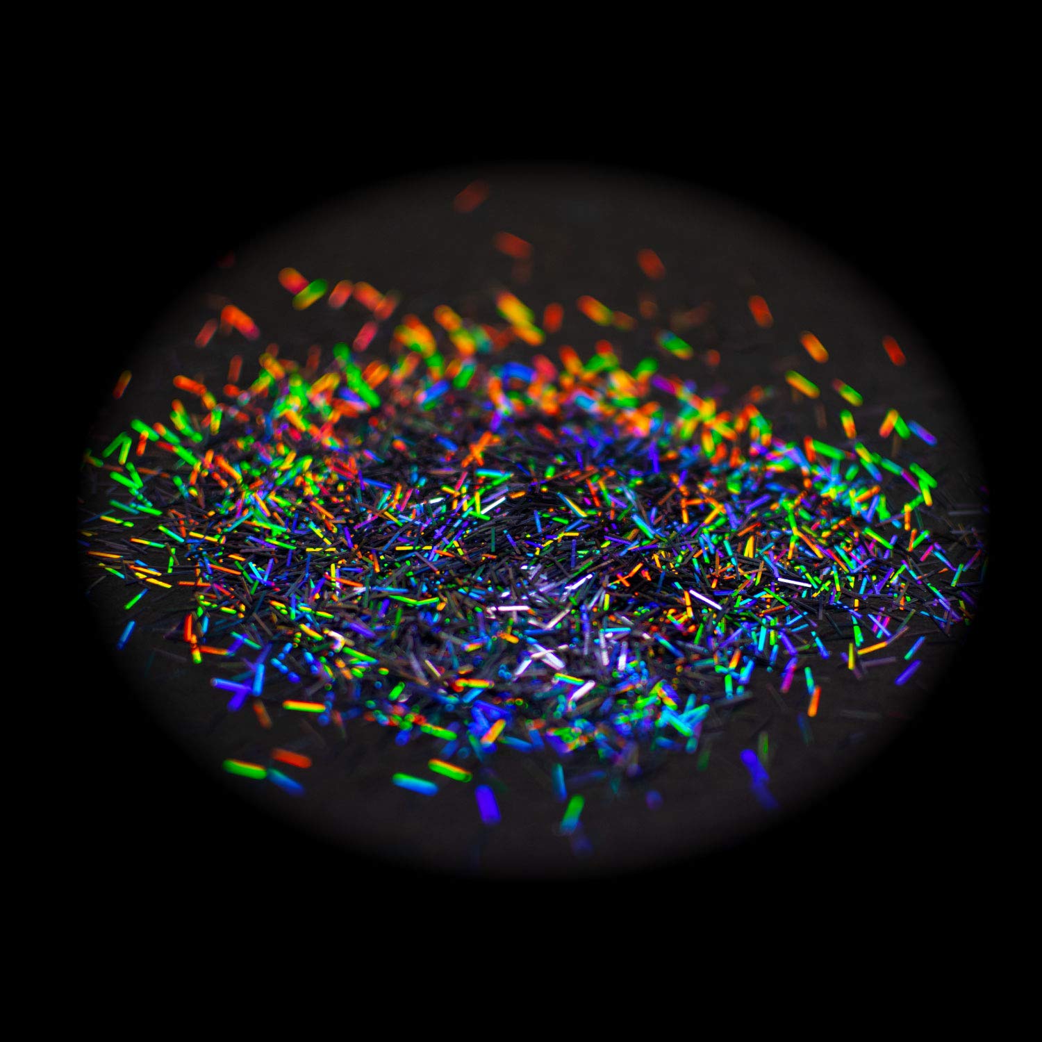 Amazon | DIY MASTER スモークレインボー ラメ フレーク ロング 0.3