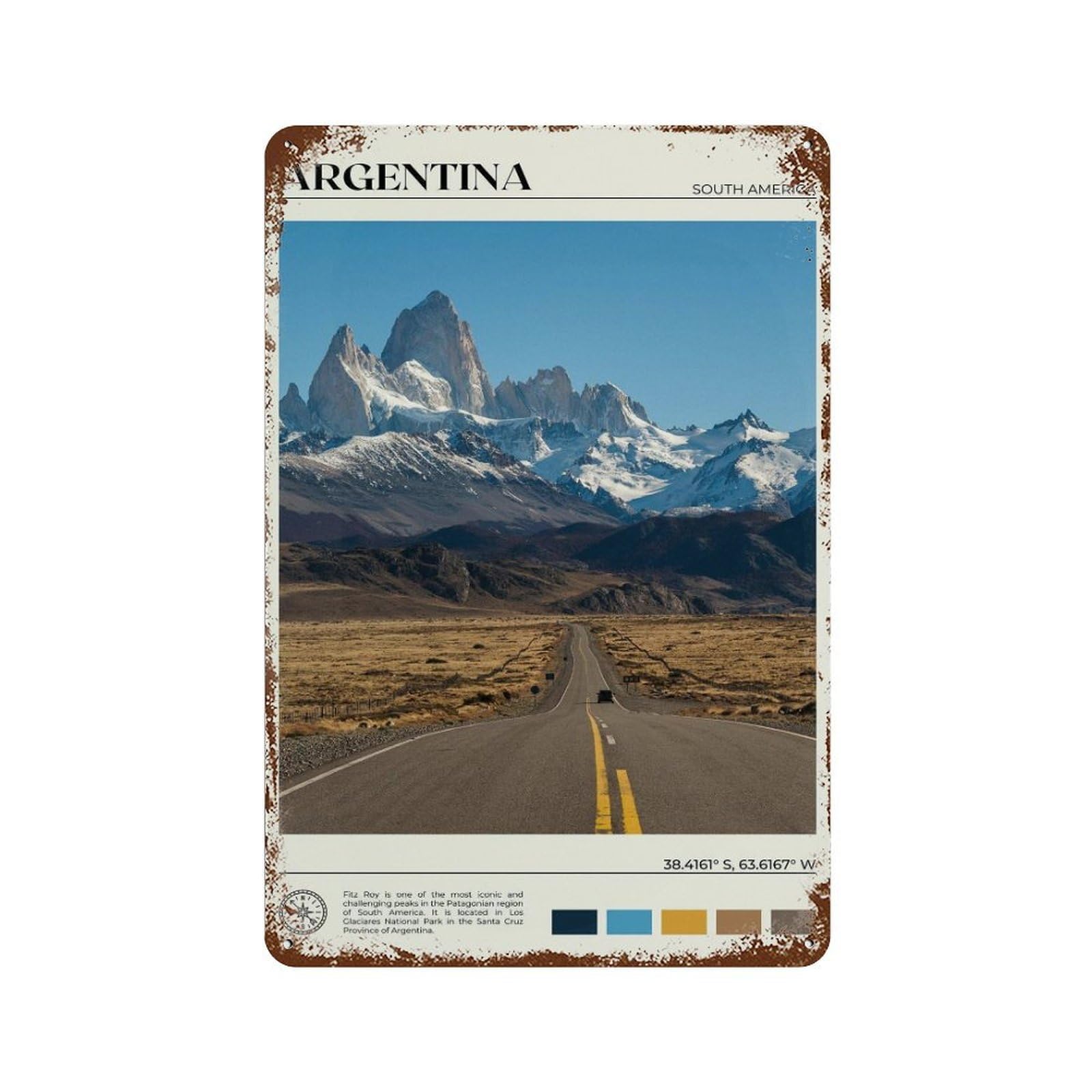 xiaoxiaoshen Real Photo Argentina Decor Wall Decor Art Metal Tin Poster Modern Home Decor Art Home Bar Shop Decorations Vintage Sign 30x20cm