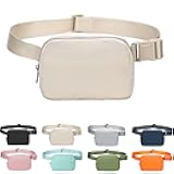 Fanny Belt Bag Waist Pack Crossbody Bags Bum Bag for Running Hiking Travel Workout Adjustable Strap for Women -beige