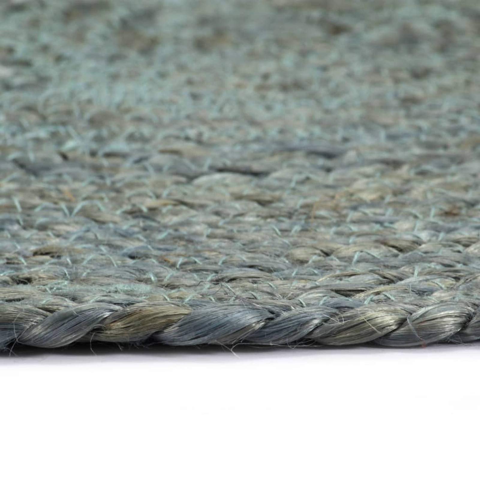 Tidyard Napperon Rond Set de Table 4 pcs Vert Olive Plain 38 cm Jute