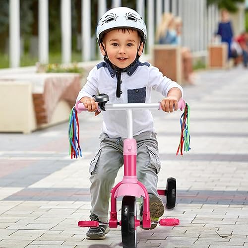 Miniatura 9 de Liberry Triciclo para niños de 2, 3 y 4 años, triciclo para niños con campana, cesta trasera y pedal extraíble, 3 ruedas en bicicleta, juguetes de