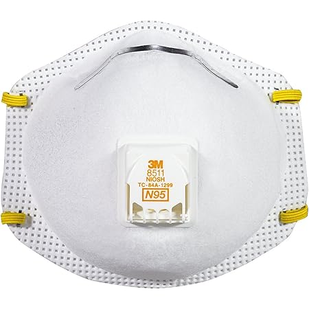 3M 8511 Respirator, N95, Cool Flow Valve (2-Pack)