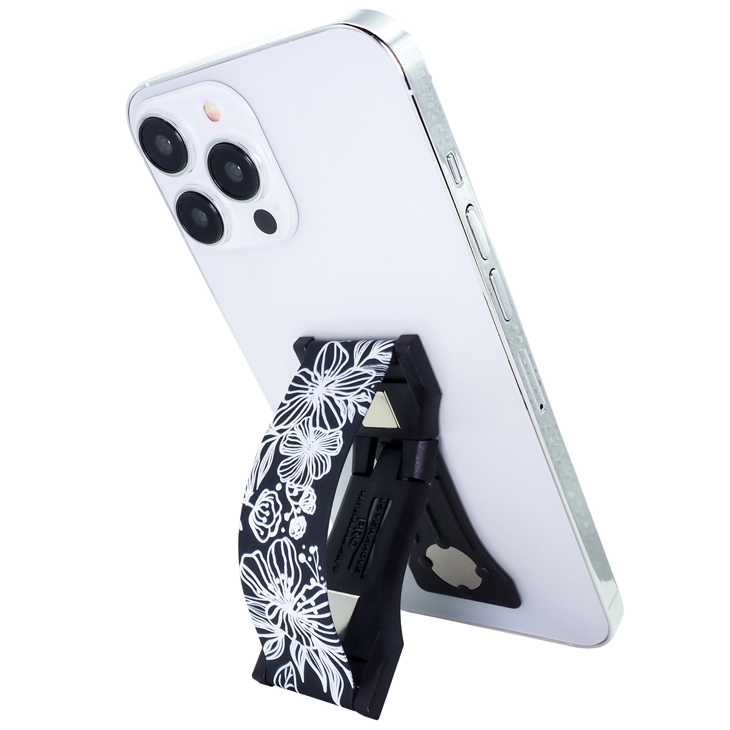 LOVEHANDLE Pro Handy-Griff Mit Magnet – Silikonband, Ständer-Funktion, Lavendelfarben