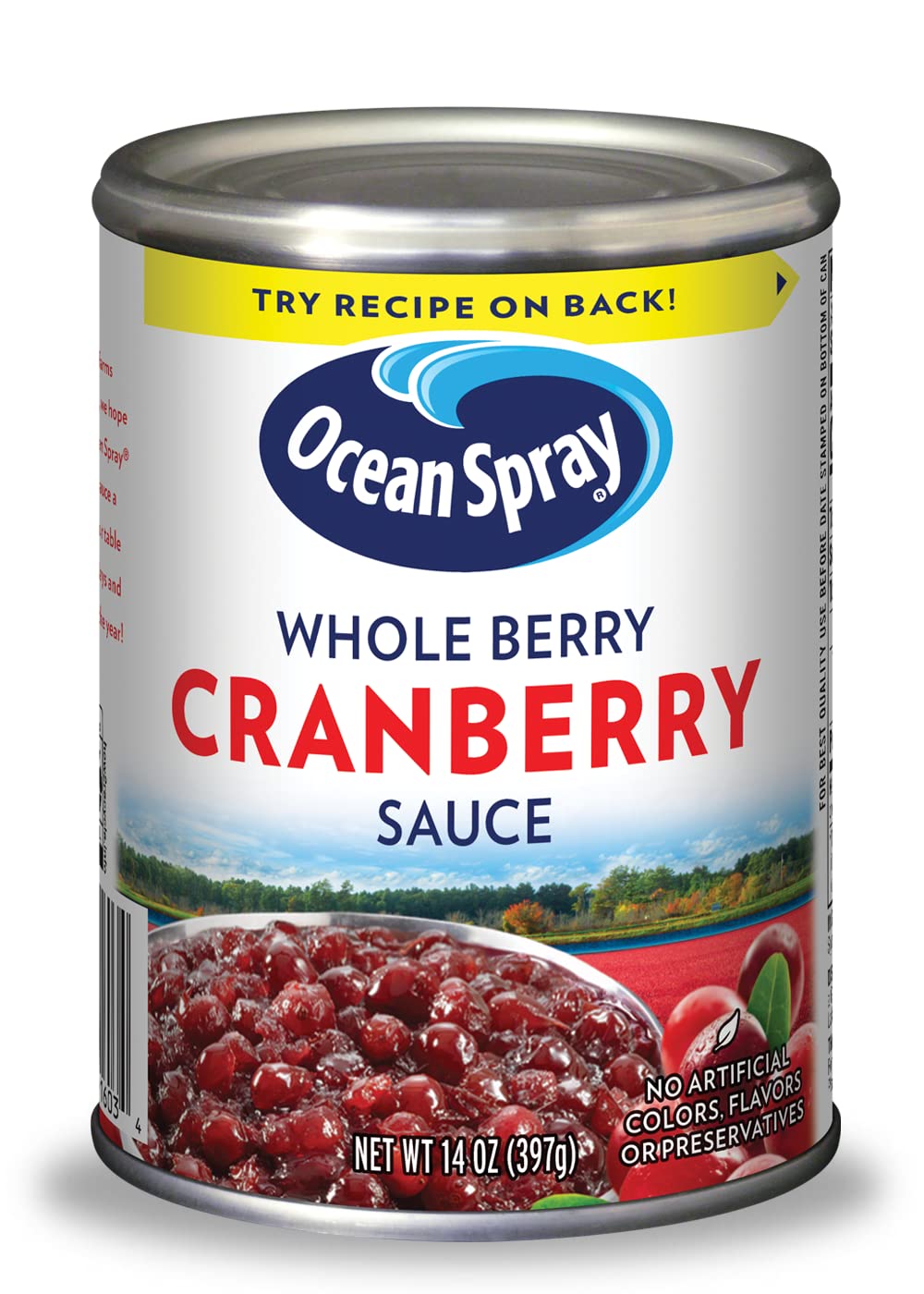 Ocean Spray Whole Berry Cranberry Sauce, 14 Ounce (Pack of