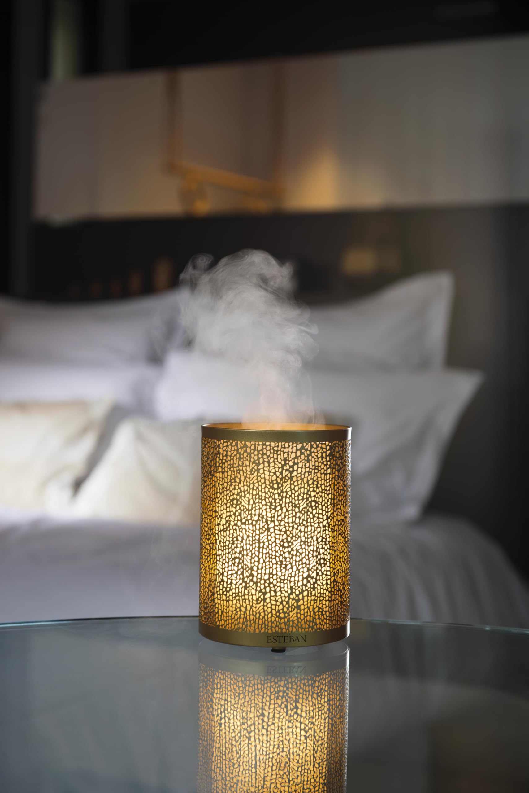 Esteban CMP-157 Diffuseur Brume de Parfum Édition Or et Lumière