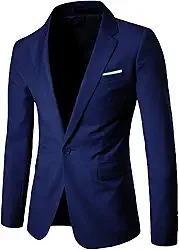 Blazer fino masculino de um botão Bestgift