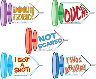 SmileMakers Shaped Shot Stickers - Prizes and Giveaways - 100 per Pack