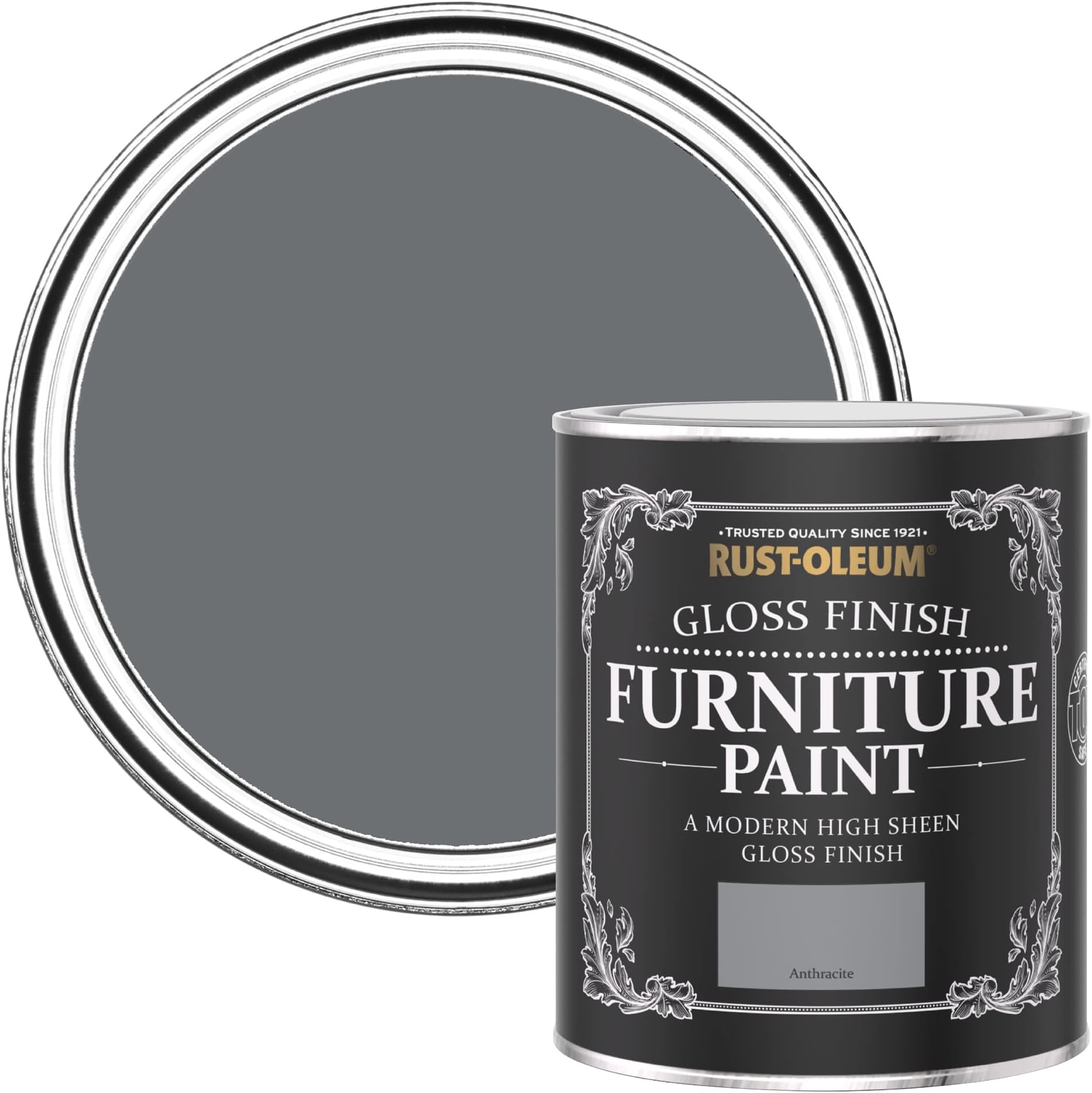 RustOleum Mid Grey Chalky Finish Garden Furniture Paint Mid