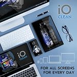 Screen Cleaner Spray (16oz) – Best Large Cleaning Kit for LCD LED OLED TV, Smartphone, iPad, Laptop, Touchscreen, Computer Monitor, Other Electronic Devices – Microfiber Cloth Wipes and 2 Nozzles