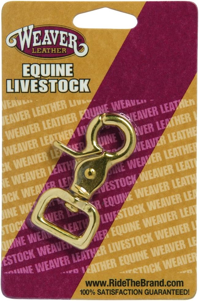 Weaver Leather Solid Brass Square Scissor Snap, 3/4"