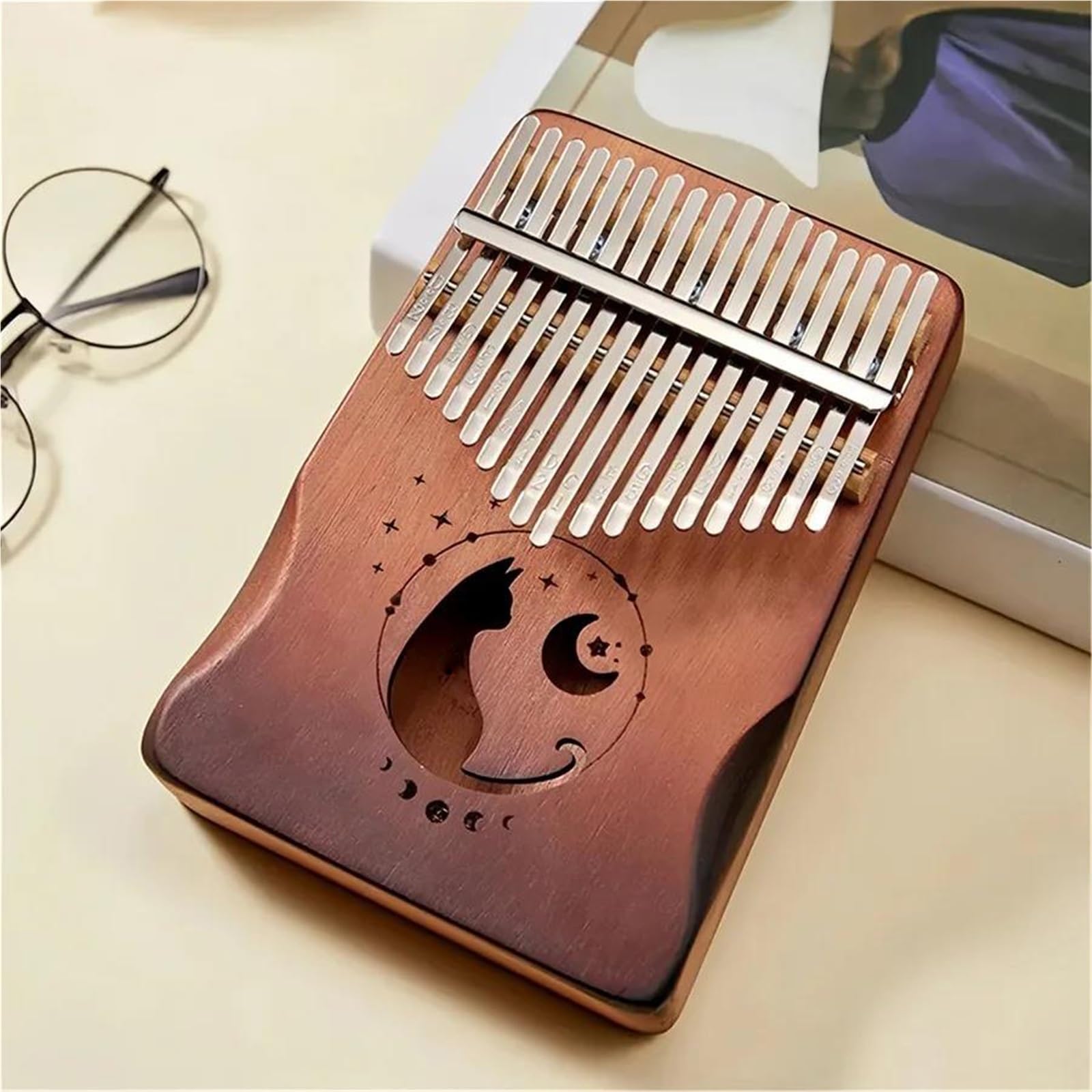 Kalimba 17 key Kalimba with Gradient Color and Tuning Hammers