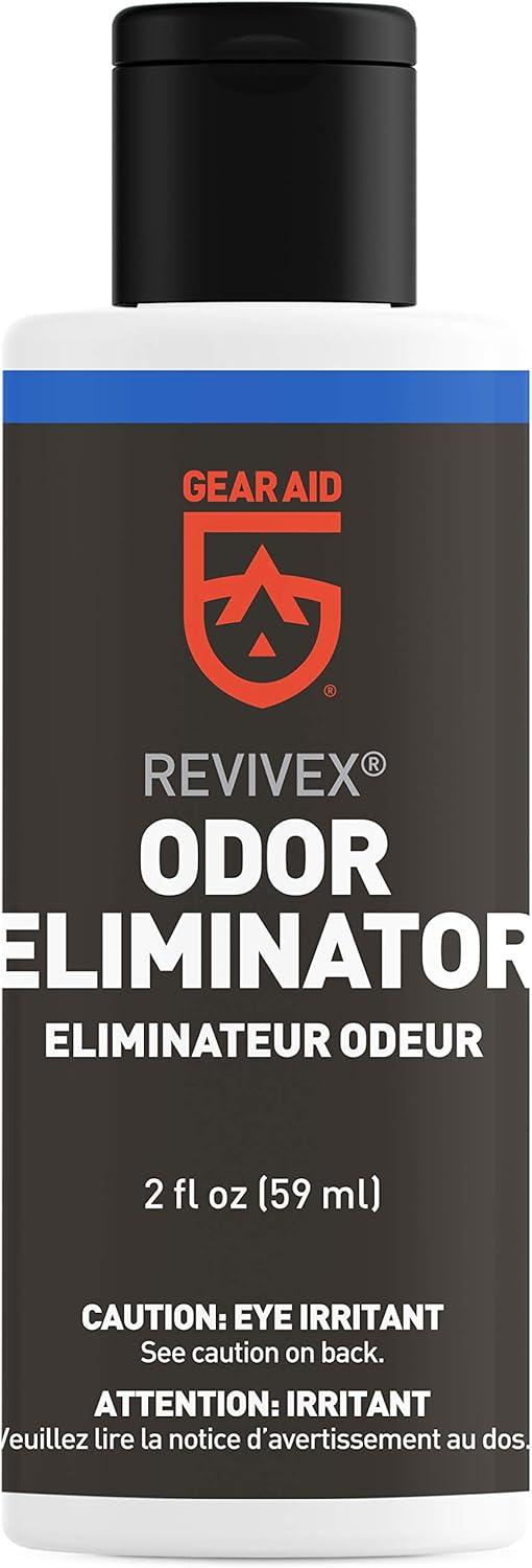 GEAR AID Revivex Odor Eliminator, All-Natural Formula for Removing Scents from Tents, Footwear and Sports Gear, 2 fl oz