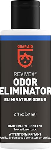 GEAR AID Revivex Eliminador de olores, fórmula totalmente natural para tiendas de campaña, calzado y equipo deportivo, 2 onzas líquidas