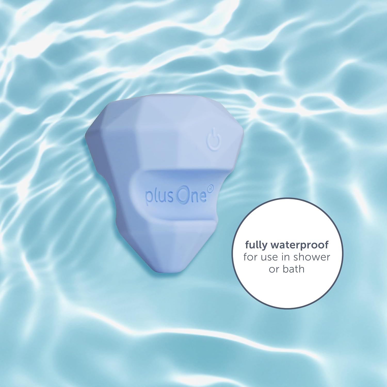 plusOne Diamond Vibe Personal Massager Vibrator, 10 Vibration Settings, Waterproof, Body-Safe Silicone, USB Rechargeable