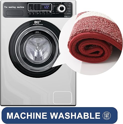 Miniatura 6 de COSY HOMEER Tapetes largos de cocina para el frente del fregadero, alfombras y tapetes de cocina súper absorbentes, 24 x 48 pulgadas, tapete de