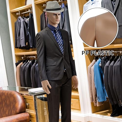 Miniatura 38 de BLKMTY Maniquí femenino de 69 pulgadas con forma de vestido de cuerpo completo, modelo de ropa, maniquí ajustable, maniquí desmontable realista