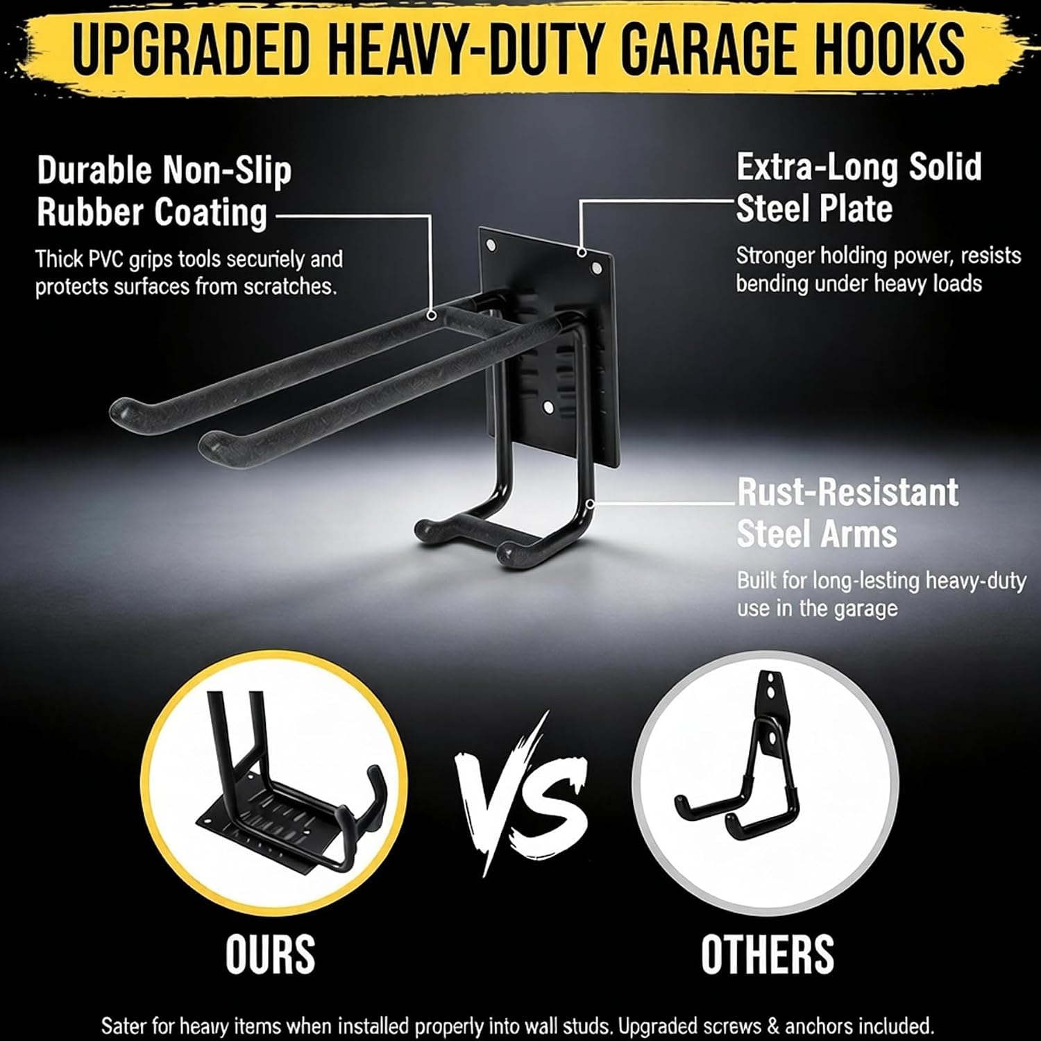 Garage Wall Organizer-Garden Tool Rack Wall Mount image 3