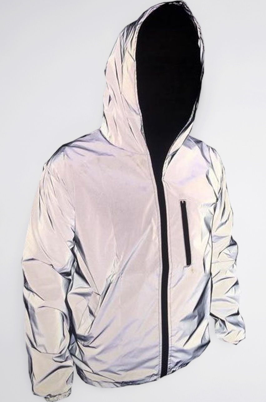 Mens 3M Super Bright Reflective Jacket Coat