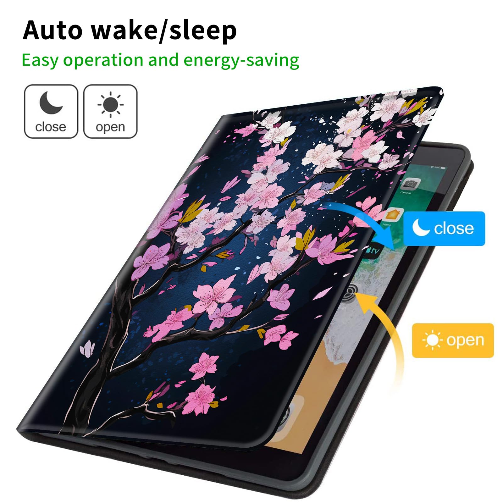 Amazon.com: CGFGHHUY Galaxy Tab A9 Case Lightweight Protective PU