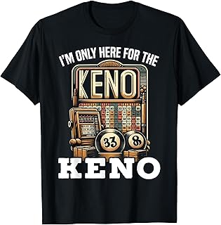Playing Keno Numbers Casino Keno Player T-Shirt