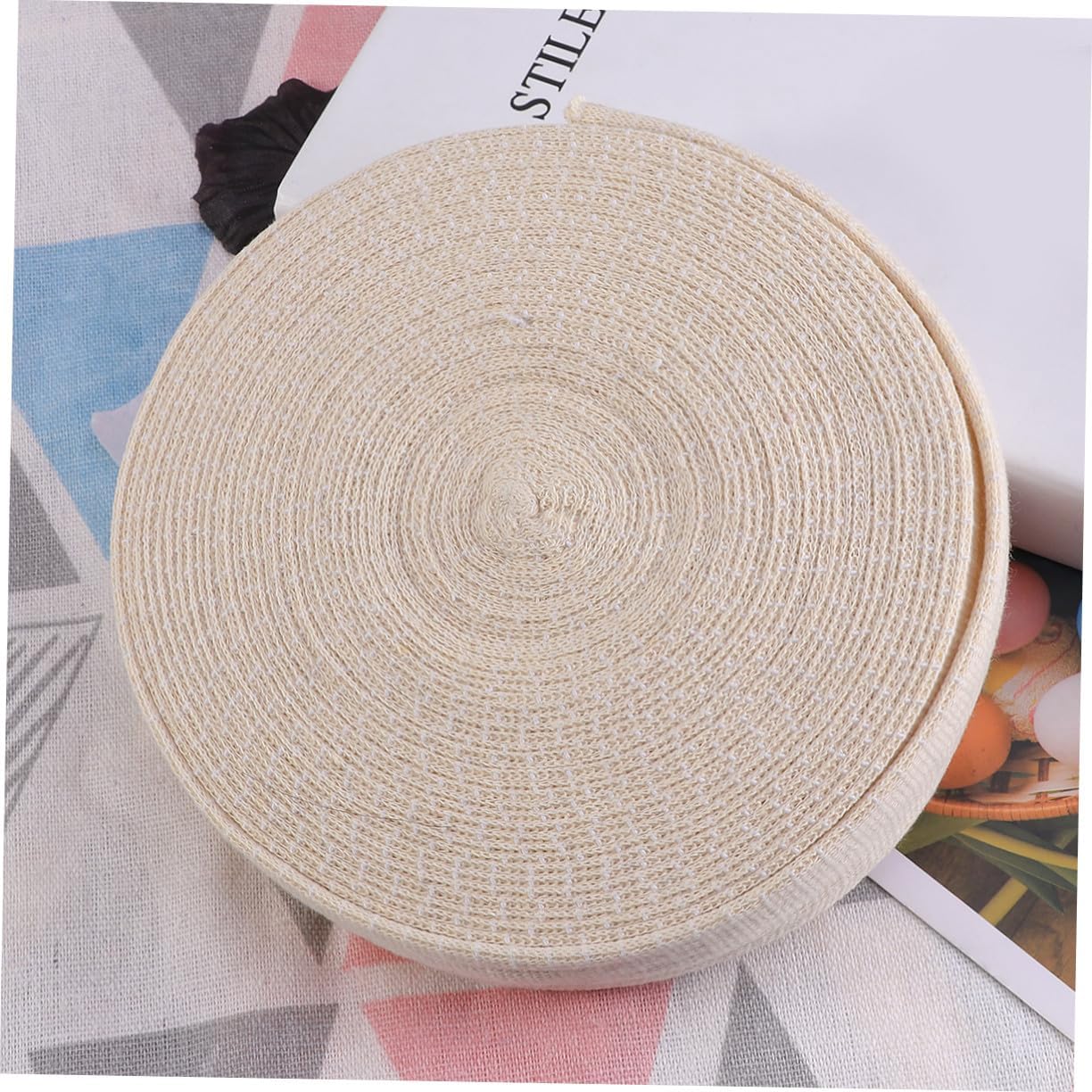 High Elastic Tubular Cotton Bandages for Men Adults Beige Non-Woven Wraps for Wrist Hand Foot Support Sprains Swelling Relief Athletic Use