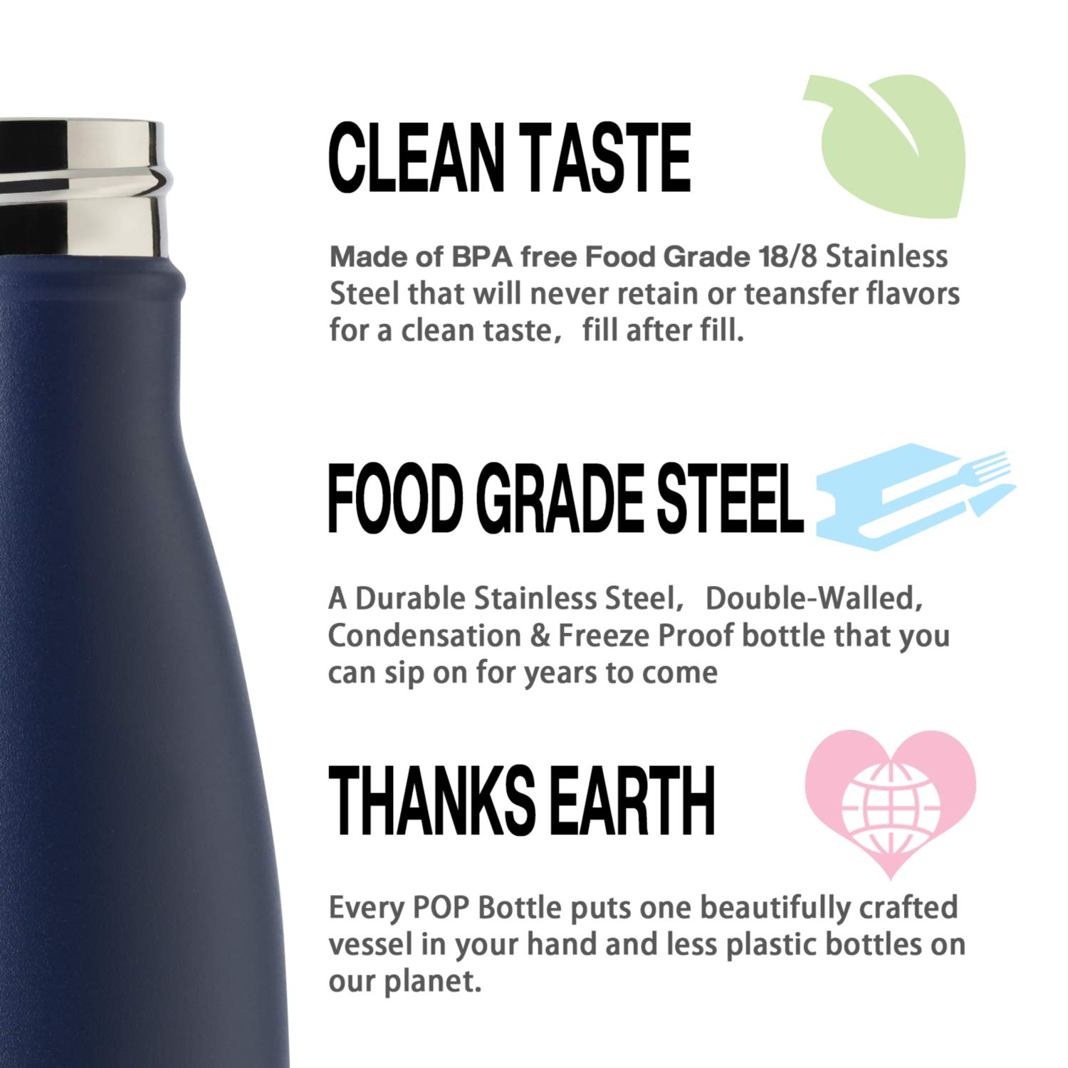 Snapklik.com : MEWAY 17oz Sport Water Bottle 4 Pack Vacuum Insulated ...