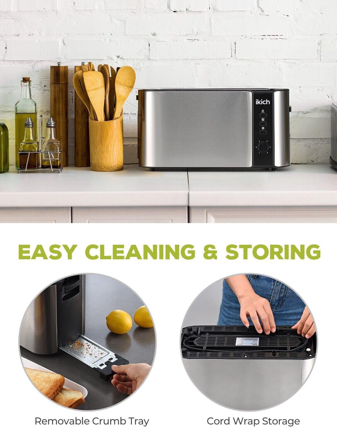 Visual guide to the 6 browning shade settings, from light to dark.