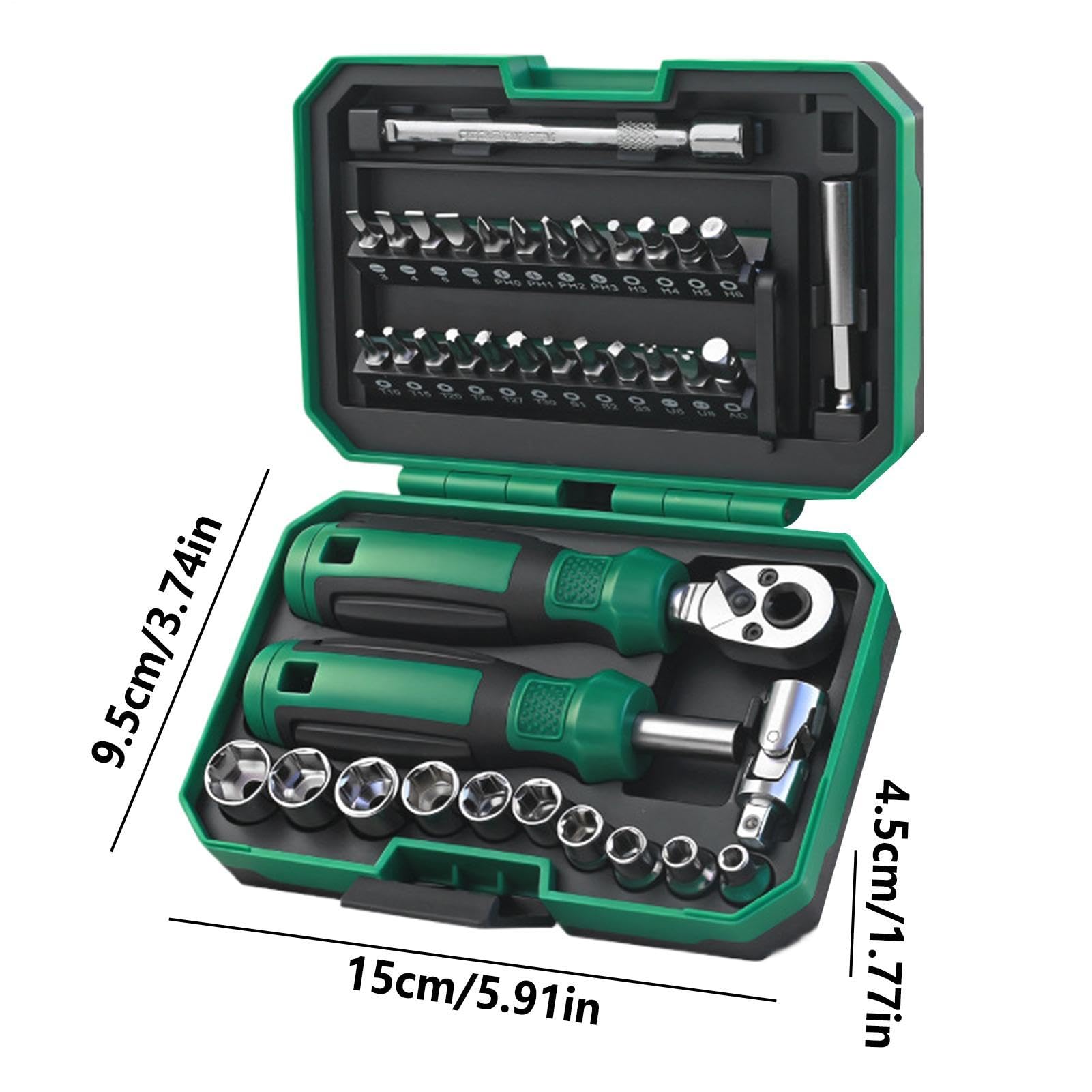 Generisch Chiave a cricchetto per manutenzione, chiave magnetica a cricchetto | Set di chiavi combinate per officina, artigianato, industria, garage, mobili, sanitari