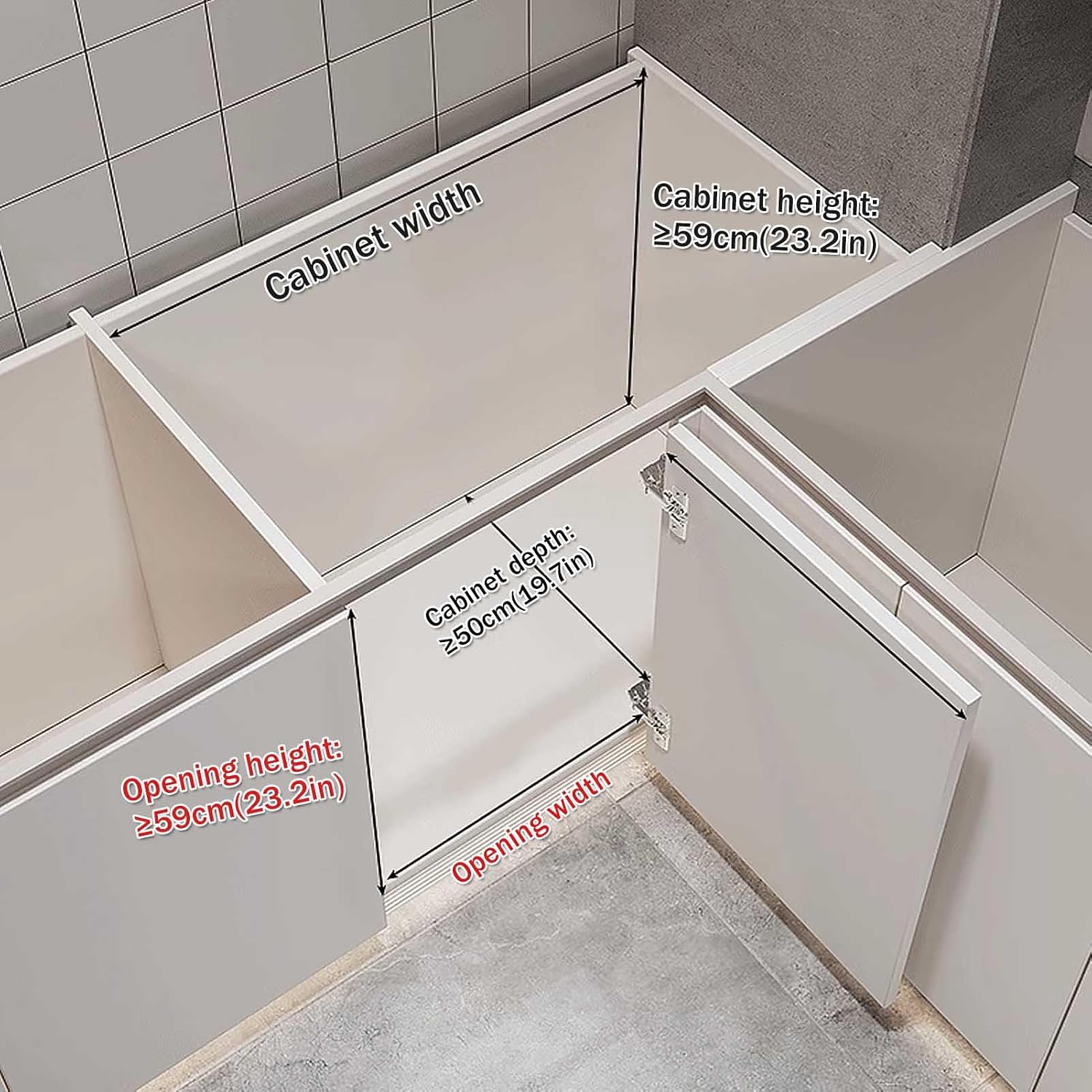 Blind Corner Cabinet Organizer for Minimum Cabinet Size - Pull Out Blind Corner Cabinet with Soft Close 4 Shelf, Carbon Steel Design