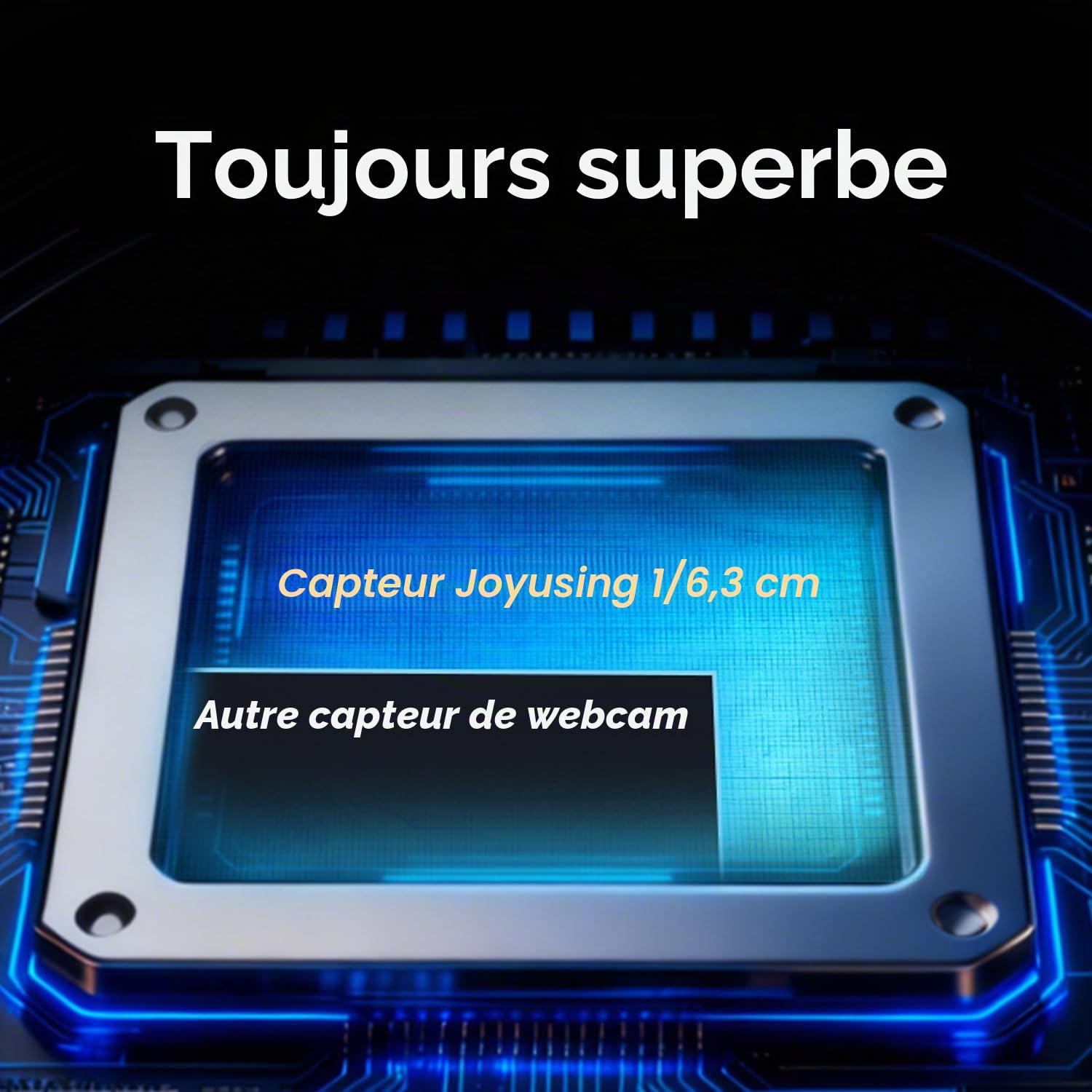 JOYUSING Flip600R 4K Webcam Streaming Ultra 4K HD Autofocus PDAF Microphones avec réduction du bruit FOV 73° Correction automatique de la lumière Caméra de confidentialité en