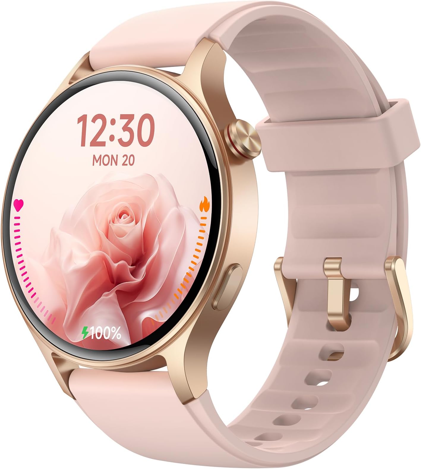 Smart Watch for Women,1.32" AMOLED Fitness Tracker (Rose Gold)