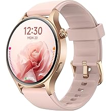 Fitpolo Smart Watch for Women,1.3" AMOLED Touchscreen Fitness Tracker, Make/Answer Calls, Heart Rate SpO2 Monitor, 3ATM Waterproof, Sleep & Activity Tracking Smartwatch for Android Phones iPhone
