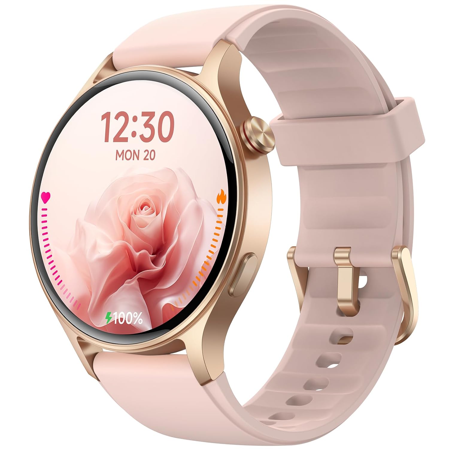 Fitpolo Smart Watch for Women 1 3 AMOLED Touchscreen Fitness Tracker Make Answer Calls Heart Rate SpO2 Monitor