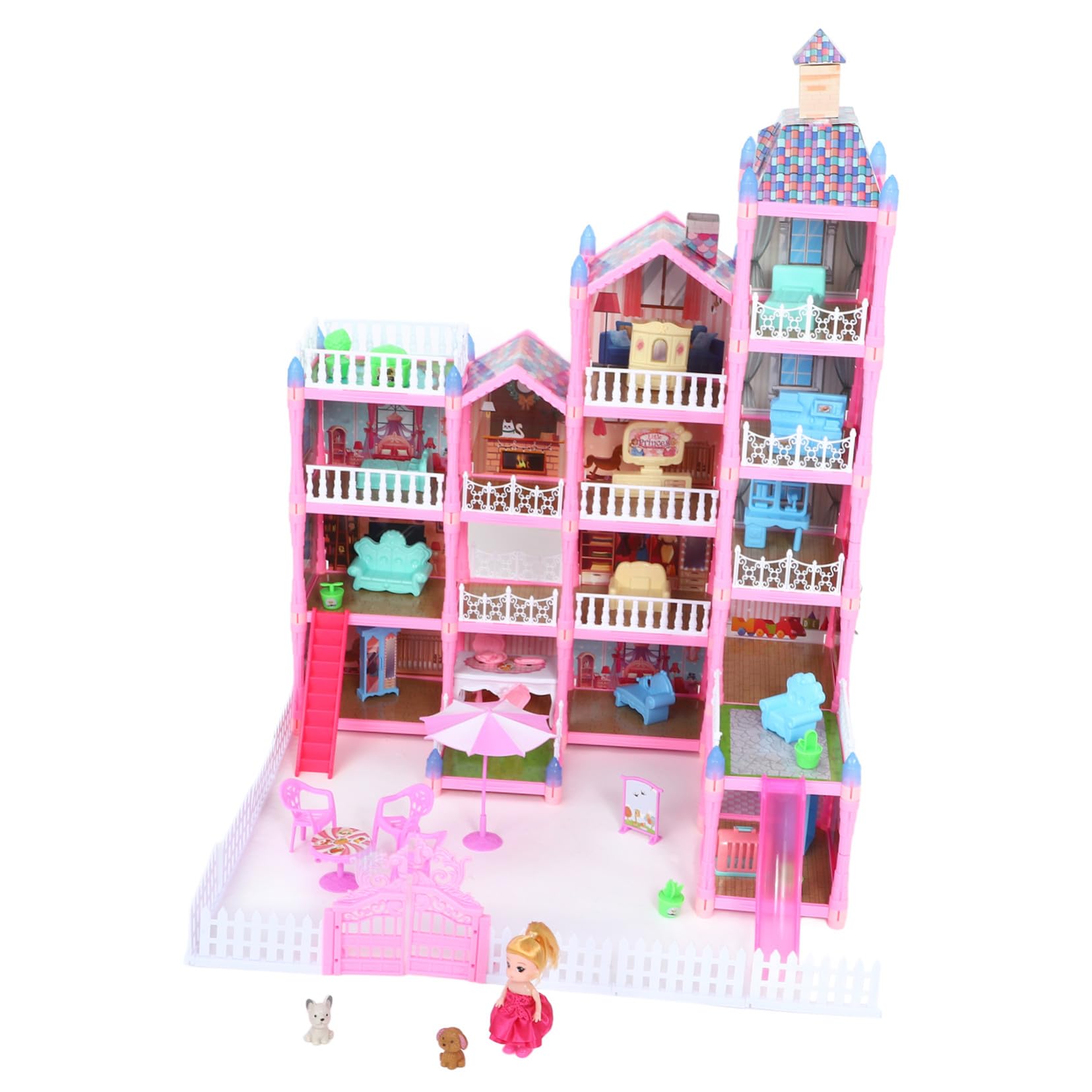 Toyvian Casa Bambole Castello Principessa per Bambine Casa Bambole Gioco Bambine Principessa