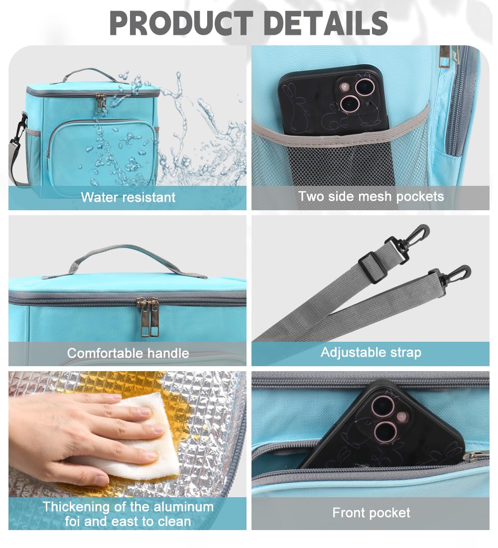 TIECHI 10L Insulated Lunch Bag - Image 4