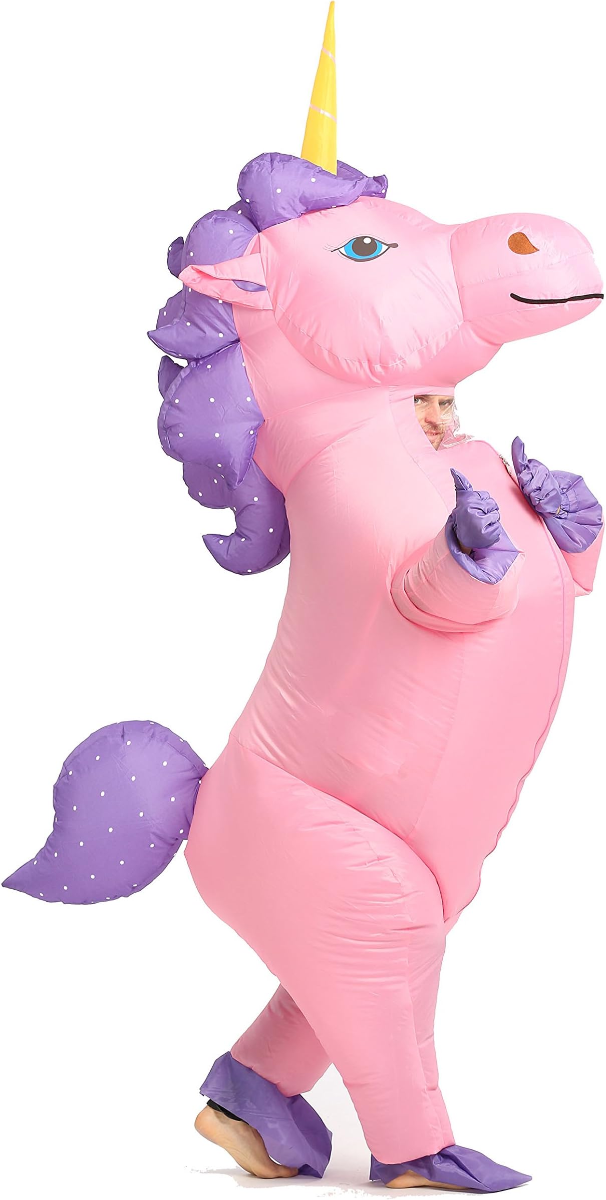 Unicorn Costume, Inflatable, Blow Up Suit, Adult Size