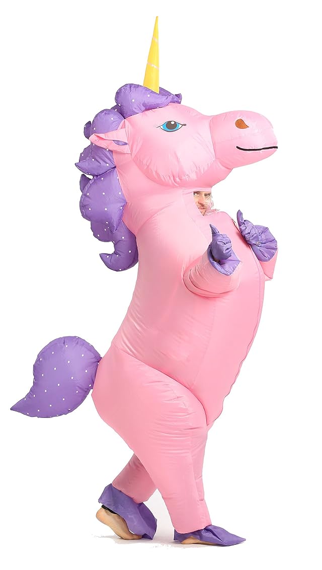 Unicorn Costume Inflatable Blow Up Suit Adult Size