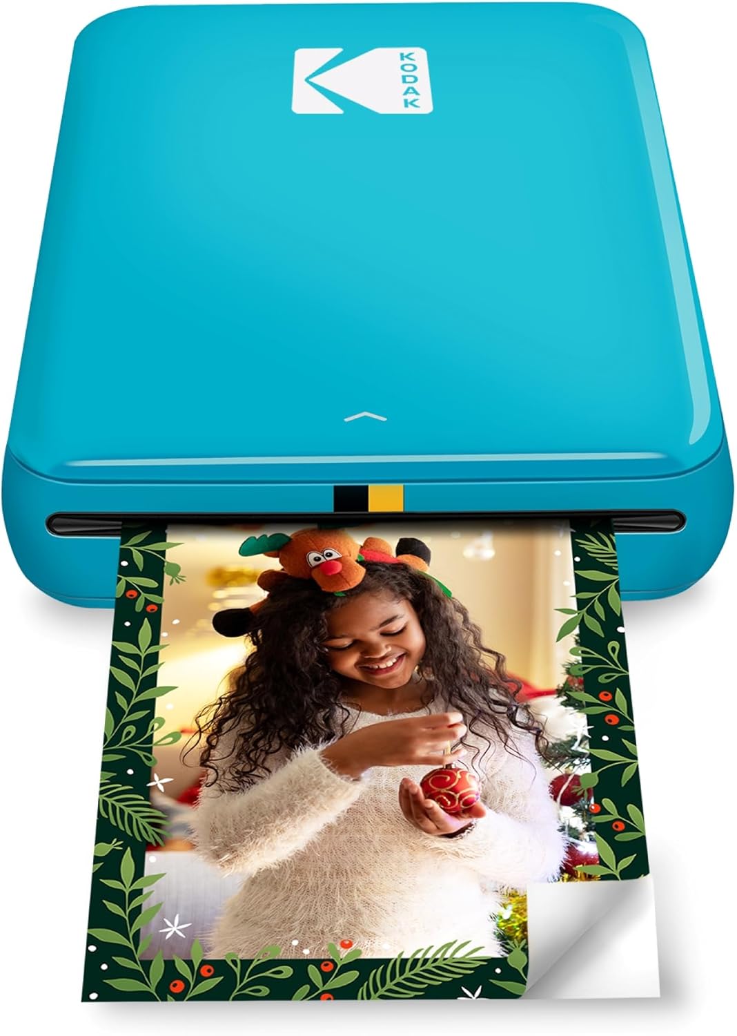 KODAK Step Instant Photo Printer, Zink 2x3” Color Sticky-Back Photos, Bluetooth Compatible with iOS &amp; Android Devices, Editing App, Blue