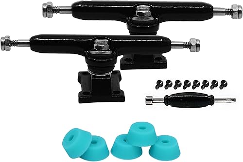 Miniatura 2 de Teak Tuning Diapasón Prodigy Trucks con afinación mejorada, color negro, 1.339in de ancho, forma, apariencia y componentes profesionales, incluye