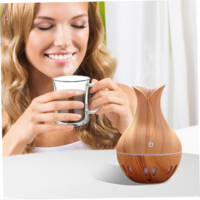Difusor de aromas eléctrico 130ml con luces y auto apagado miniatura 2