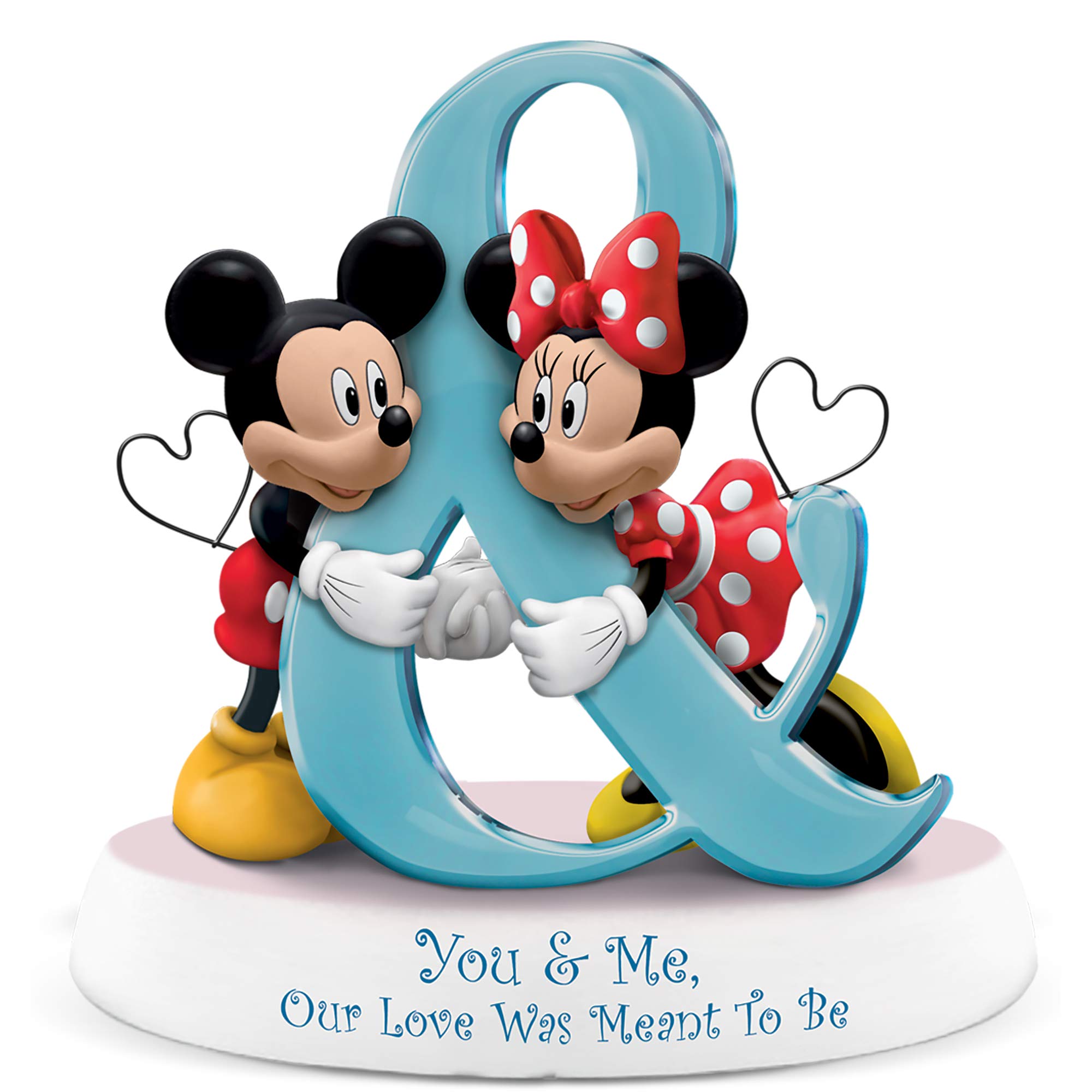 The Bradford ExchangeDisney Mickey Mouse and Minnie You and Me Our Love was Meant to Be Figurine 6"-Inches