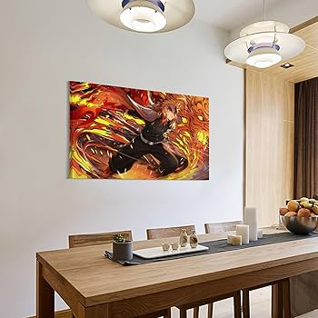 Amazon.co.jp: 鬼滅の刃 炎柱 煉獄杏寿郎 ポスター アートパネル 装飾