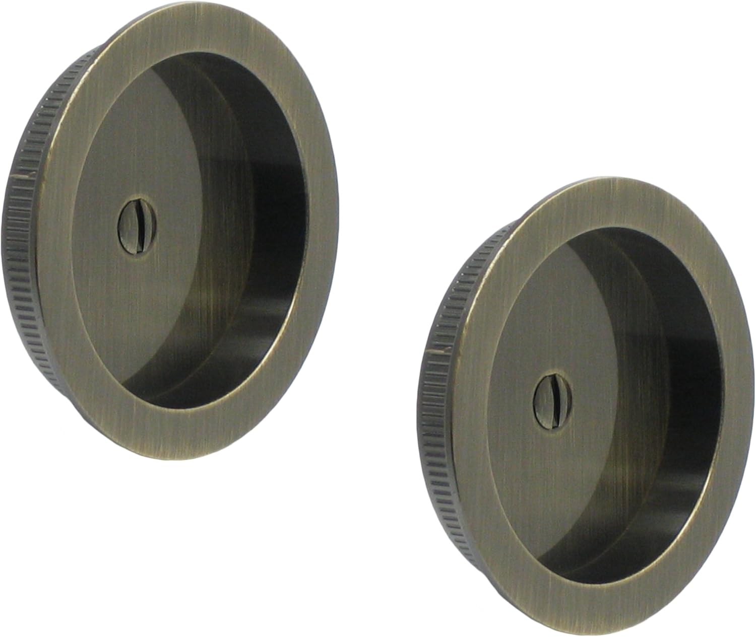 Series 2000 by FPL- Solid Brass Pocket Door Hardware in Passage Hall/Closet Function, Satin Chrome