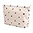 Cosmetic Bags for Women - Corduroy Cosmetic Bag Aesthetic Women Handbags Purses Smile Dots Makeup Organizer Storage Makeup Bag Girls Case Bags (Flowers-Beige strawberry)