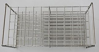 Stainless Steel Wire Wireframe Test Tube Rack, 40 Holes, Hole Size 27x27 mm. for Tube Diameter 26 mm or Less. (5)
