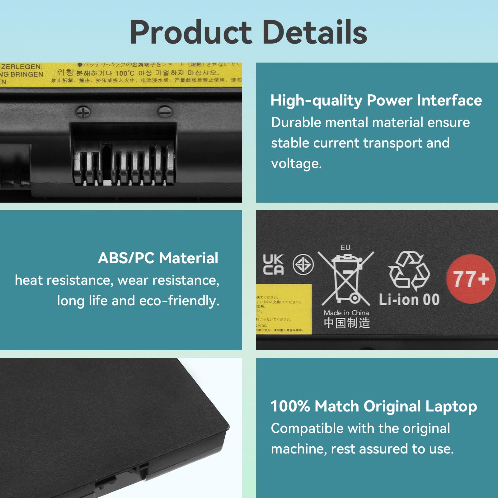 Compatibel 77 Batterij K KYUER 90Wh Akku 90Wh Laptop Akku Für Lenovo ThinkPad P50 P51 P52 - Kompatibler Ersatzakku Mit 8000mAh 9-Zell Ersatzakku Lenovo 90Wh Batterij P50 P51 P52