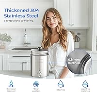 Vista 6 de Waterdrop Gravity Water Filter, 2.25G Stainless-Steel System with Silver Ions Enhanced Filtration with 2 Black Carbon Filters, NSF/ANSI 42&372