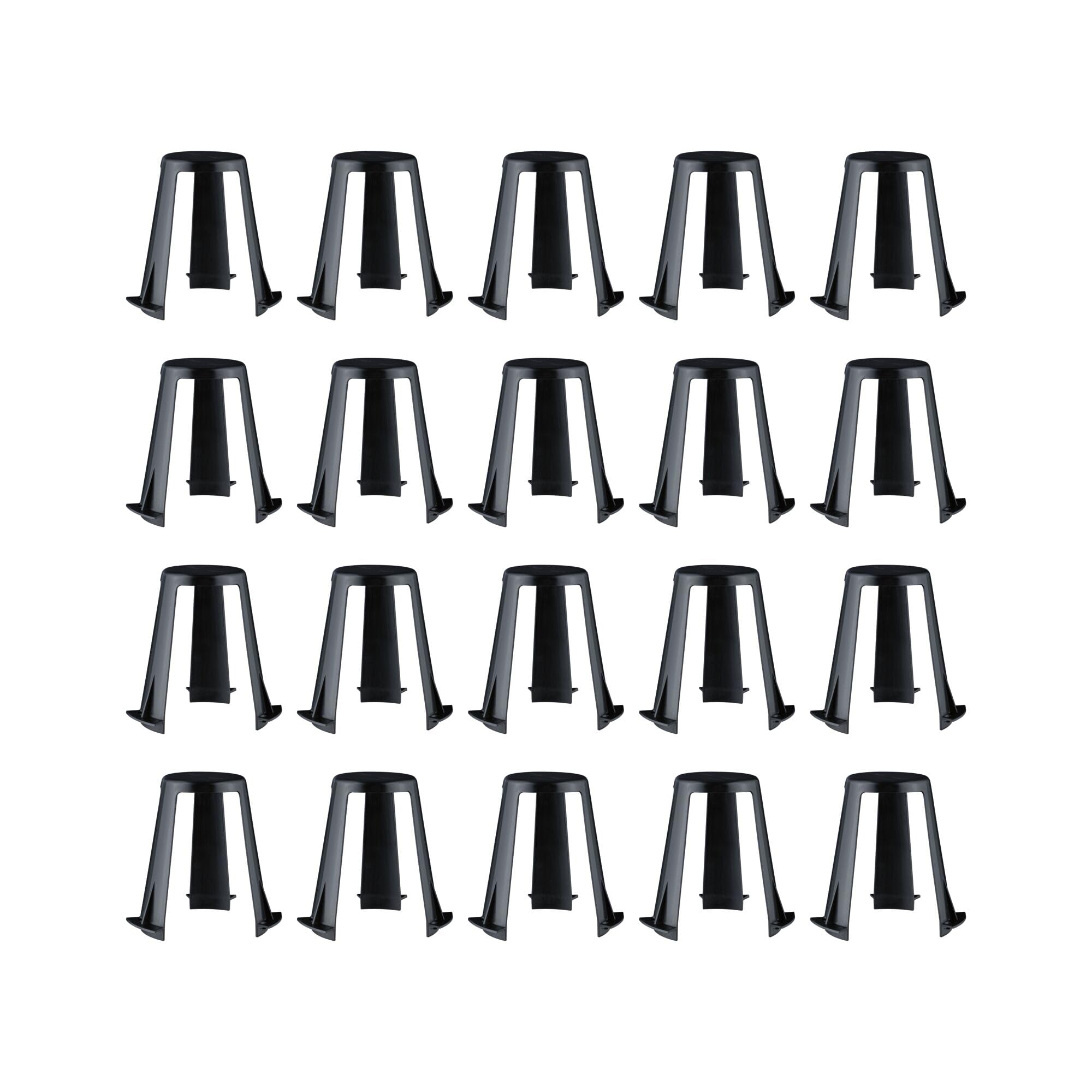 Paulmann Downlight Accessories Spacers for downlights 62-90mm 20-piece Set Black 92402